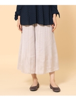 サテンプリーツスカンツ/ライトベージュ(051)