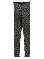 シアーレースレギンスパンツ/ブラック