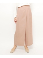 スカート風ワイドパンツ/ライトオレンジ(066)