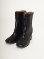 スクエアミドルブーツ/ブラック