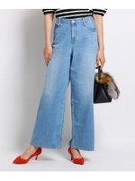 スラブデニムワイドパンツ/ブルー(492)