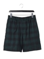 チェックワイドショートPT/ダ-クグリ-ン
