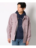 チェック柄ブルゾン/レッド(262)