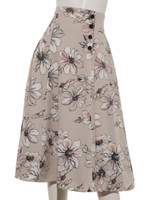 チェルシーフラワーフレアスカート/コーラル