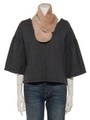 ティペット付チェックBL/CHARCOALGRAY