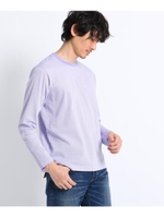 トライアングルドットJQカットソー/ライトパープル(081)