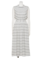 ドビーボーダーワンピース/ボーダー オフホワイト