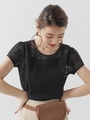 ナチュラルレースTOPS/ブラック