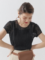 ナチュラルレースTOPS/ブラック