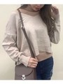 ノースリタートル×ショートV首セット/ベージュ
