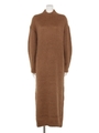 ハイネックモヘアワンピース/BROWN