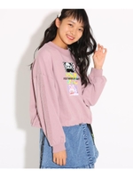 ハイネック転写裏毛 トップス/ベビーピンク(071)