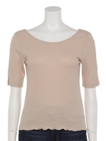 バックベルトプルオーバー/ベージュ