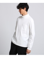 パッチワーク　タートルネックカットソー/ホワイト(001)