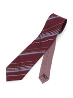 ビッグチェックチェンジタイ [ メンズ ネクタイ チェック チェンジタイ ]/ボルドー(064)