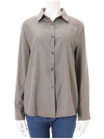 ピーチスキンシャツ/カーキ