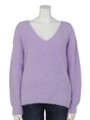 フェザーヤーンＶネックニット2/ラベンダー