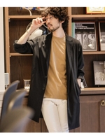 フランネルオーバーチェスターコート/ブラック(010)