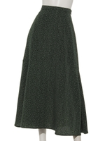 プリントロングスカート/GREEN