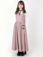 ベルトストラップロングJSK/ピンク