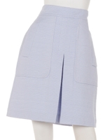 ボックスプリーツスカート/ライトブルー