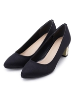 ポインテッドトゥヒールパンプス/ブラック(019)