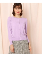 モダールビジューボタンカーディガン/ライトパープル(081)