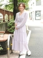 ヨウリュウティアードワンピース/ライトパープル