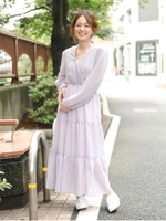 ヨウリュウティアードワンピース/ライトパープル