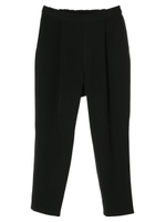 ラクチンテーパードパンツ/ブラック