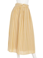 ラダーストライプスカート/ストライプ イエロー