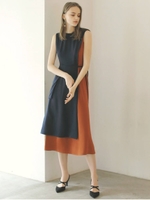 ラップレイヤードワンピース/NVY