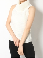 リップルニットトップス/WHT