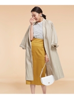 リネンショールコート/ベージュ