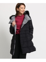 リバーシブルベルテッドダウンコート/ブラック(219)