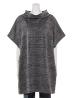 リバーツイルデザインチュニック/ブラック