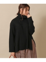 リブニットプルオーバー/ブラック(027)