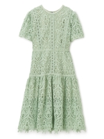 リボンテープレースワンピース/ミント