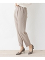 レーヨン混ストレッチストレートパンツ/ベージュ(052)