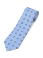 小紋柄タイ[ メンズ ネクタイ 小紋 ギフト ]/ライトブルー(491)