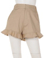 裾ペプラムショートPT/ベージュ