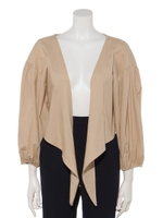 袖ボリュームボレロ/ベージュ