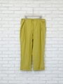 麻混ストレッチテーパードパンツ/ライトグリーン
