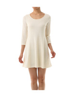 ボーダーニットミニ丈ワンピース