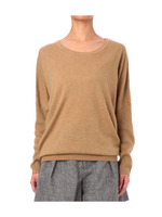 バックサテン切替ニット