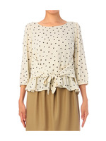 3スクエアジオメトリックブラウス