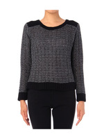 バックジップミックスカラーニット