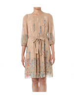 フラワープリントシフォンワンピース