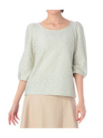 ラメツイード風ジャージプルオーバー