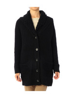 ショールカラーロングカーディガン